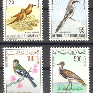 Tunesien, Prachtsatz "Vögel" 1965, postfrisch!
